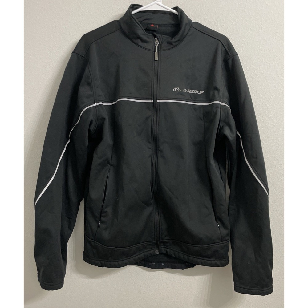 INBIKE Windproof Thermal Cycling‎ Running Fitness BLACK Jacket Men's Size XL
